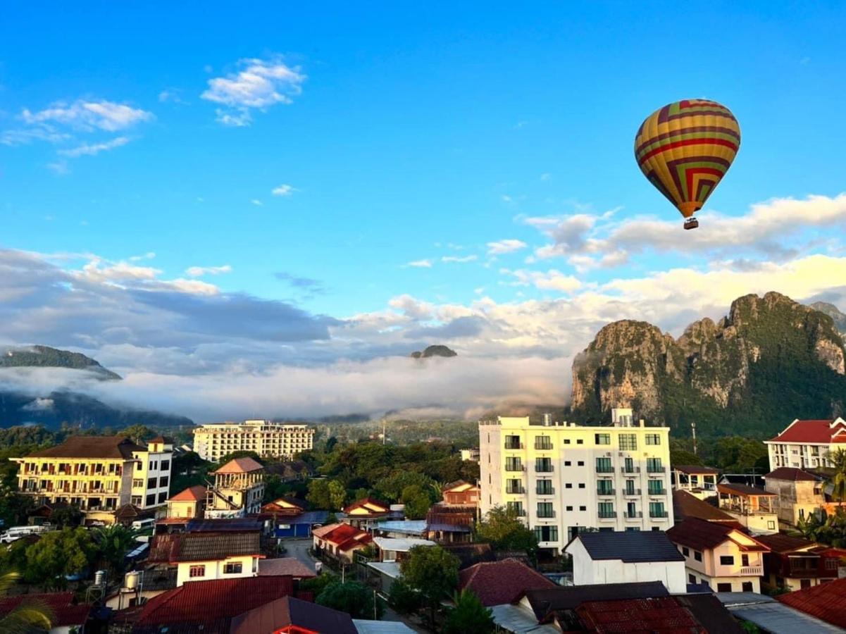 Vang Vieng Topview Hotel Экстерьер фото