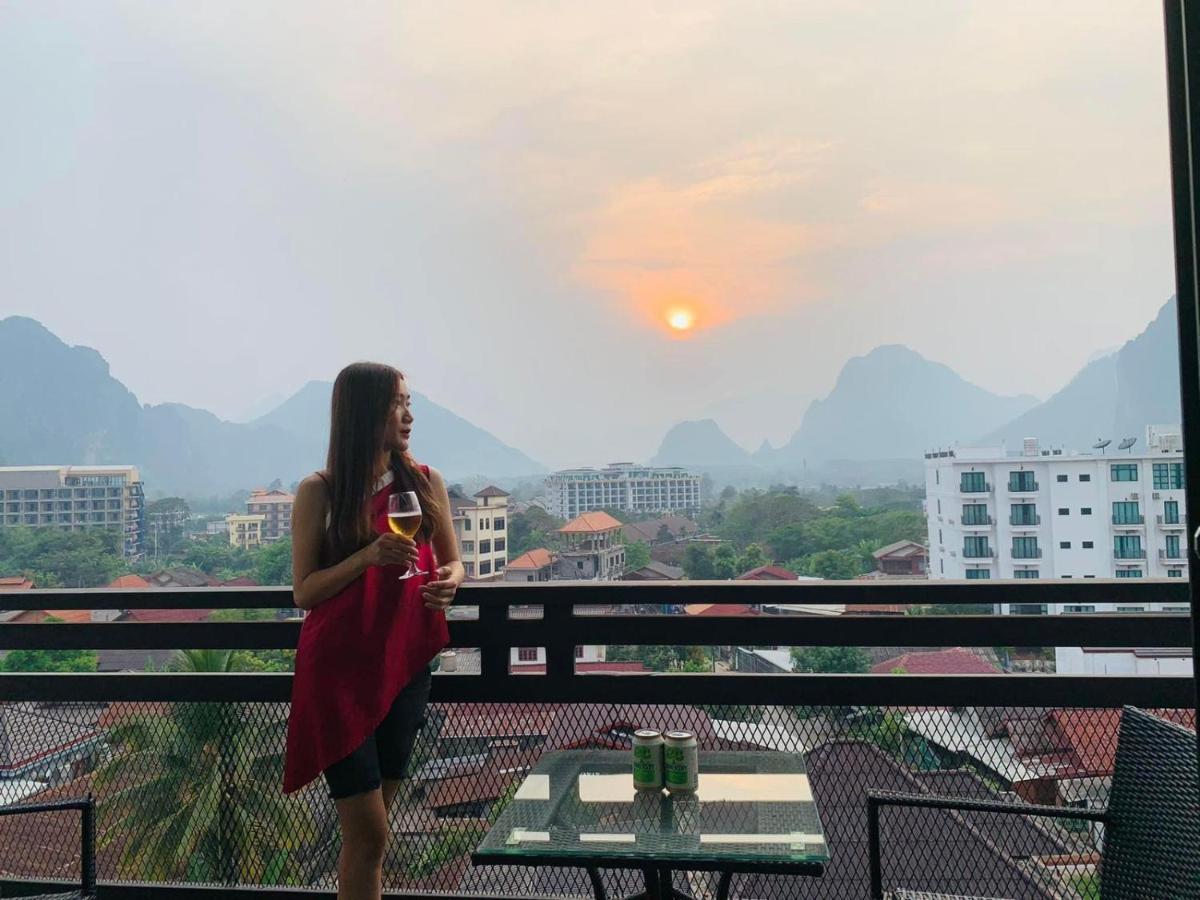 Vang Vieng Topview Hotel Экстерьер фото