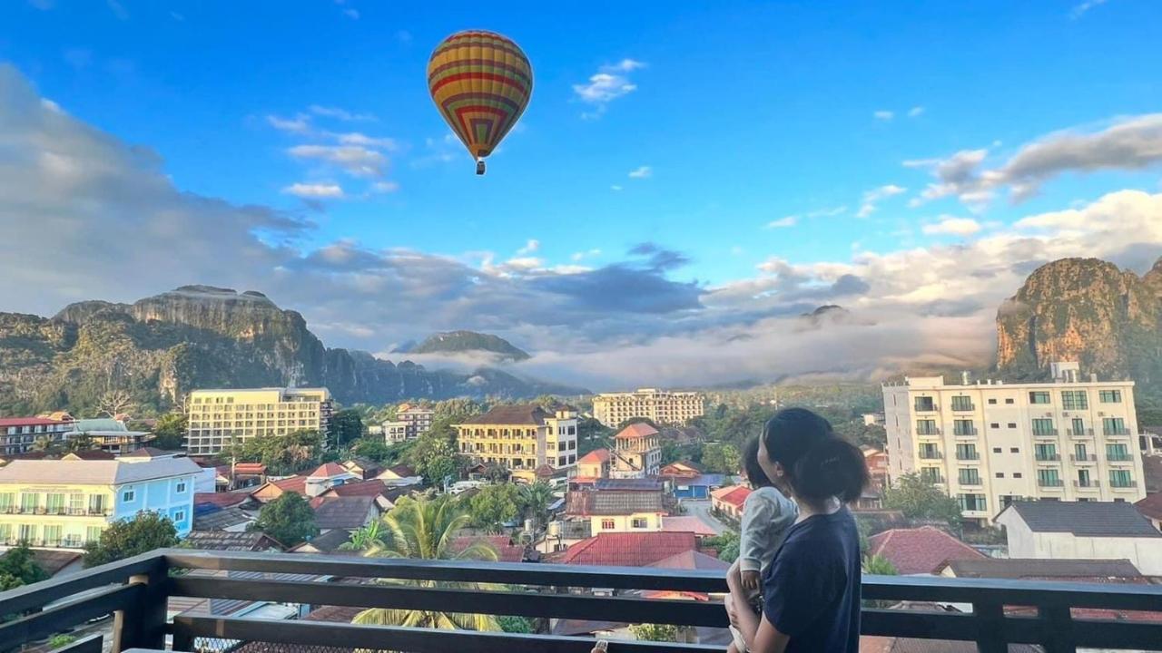 Vang Vieng Topview Hotel Экстерьер фото