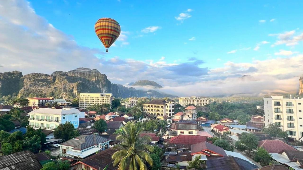 Vang Vieng Topview Hotel Экстерьер фото