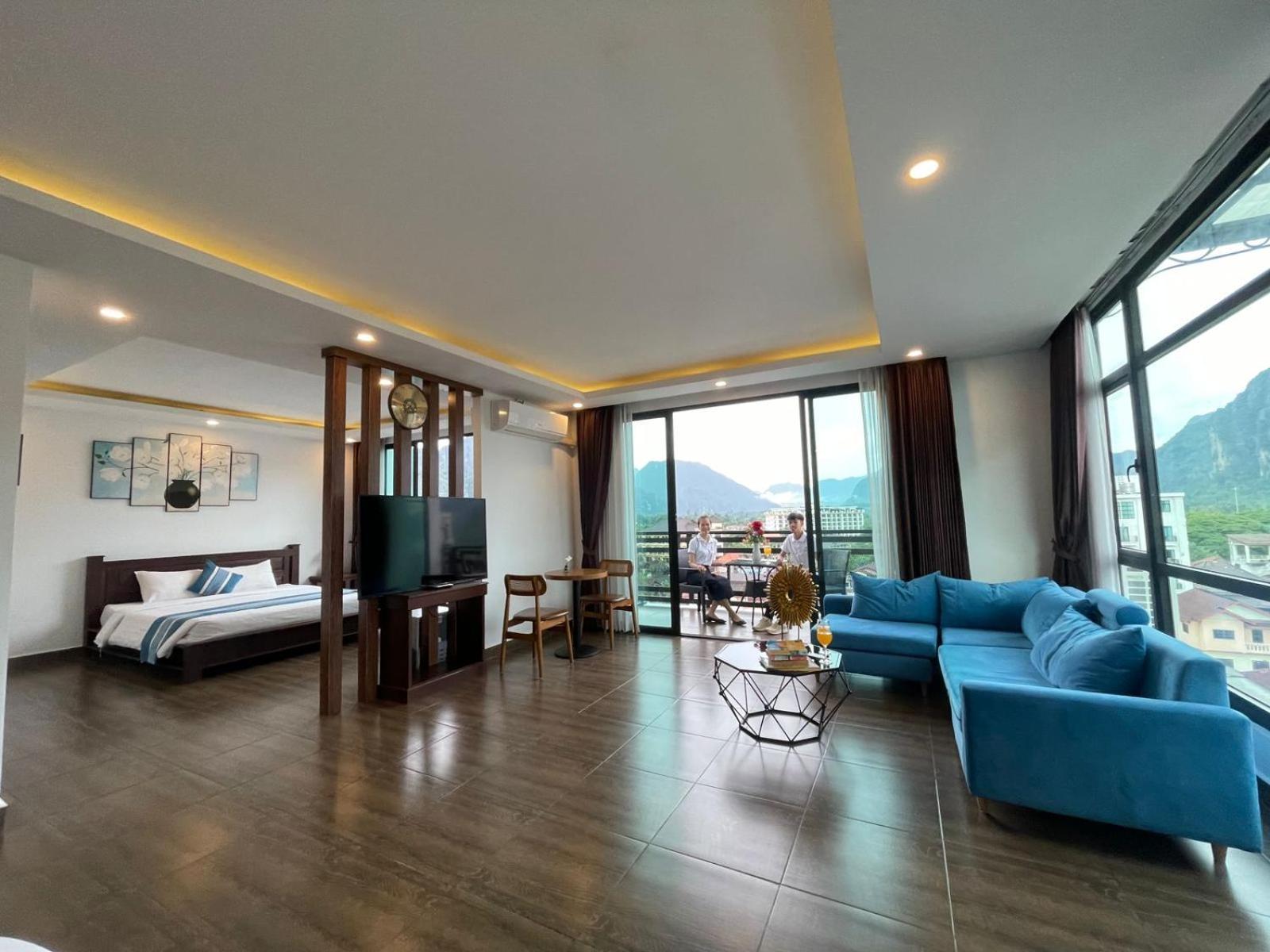 Vang Vieng Topview Hotel Экстерьер фото