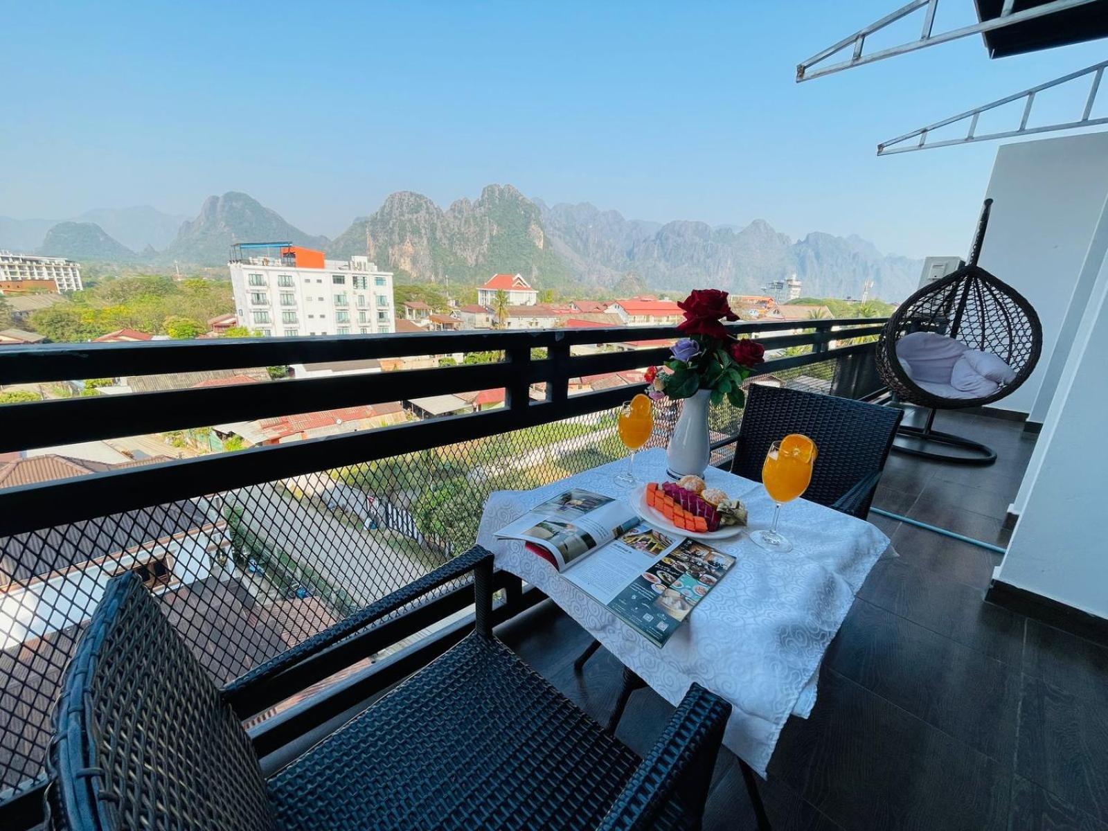 Vang Vieng Topview Hotel Экстерьер фото