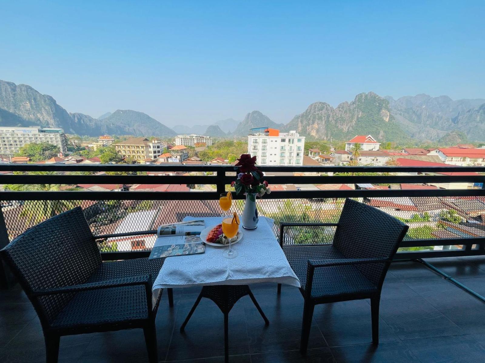Vang Vieng Topview Hotel Экстерьер фото