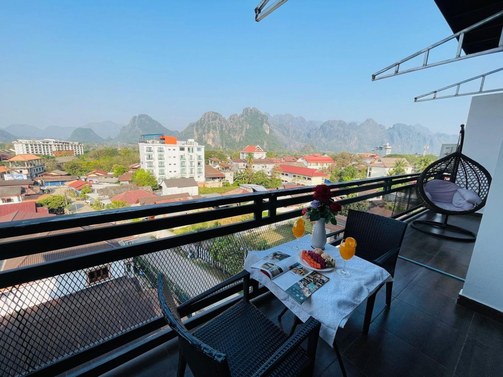 Vang Vieng Topview Hotel Экстерьер фото