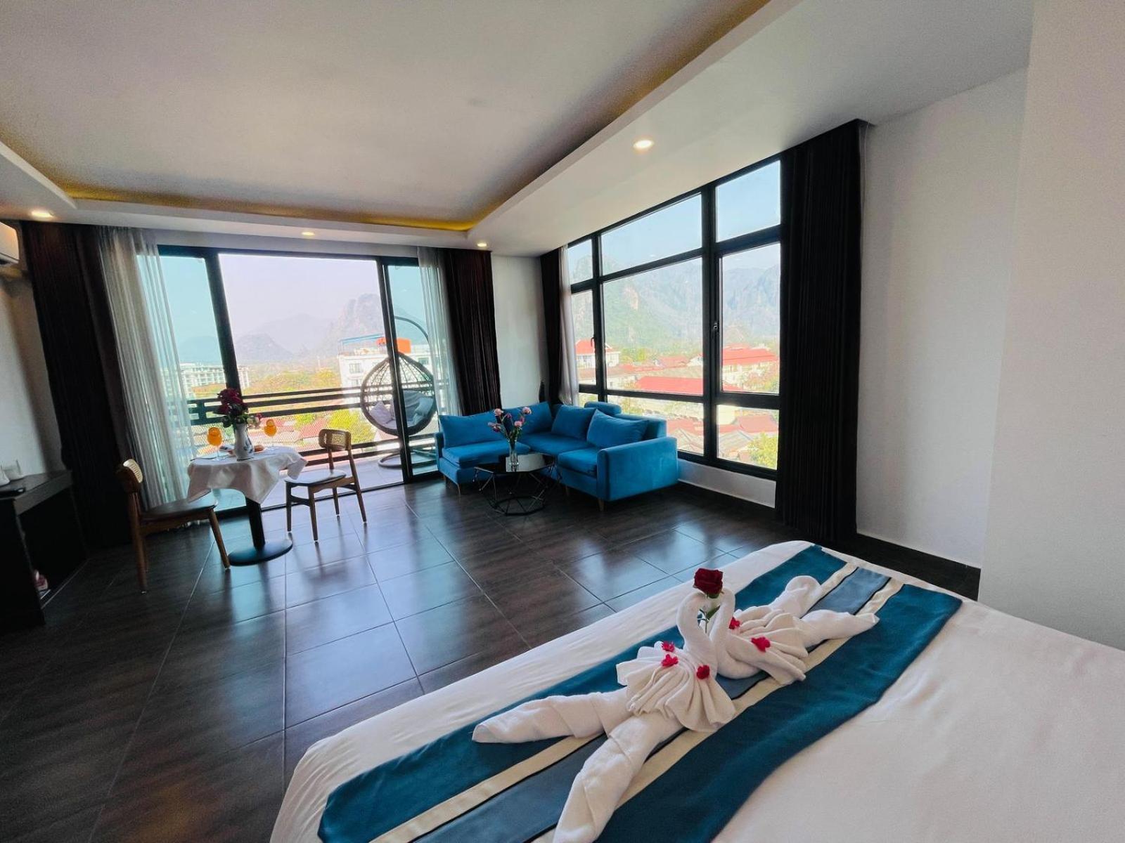Vang Vieng Topview Hotel Экстерьер фото
